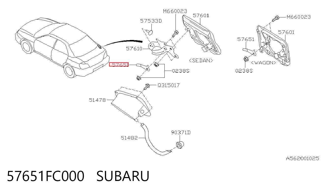57651FC000 Subaru 