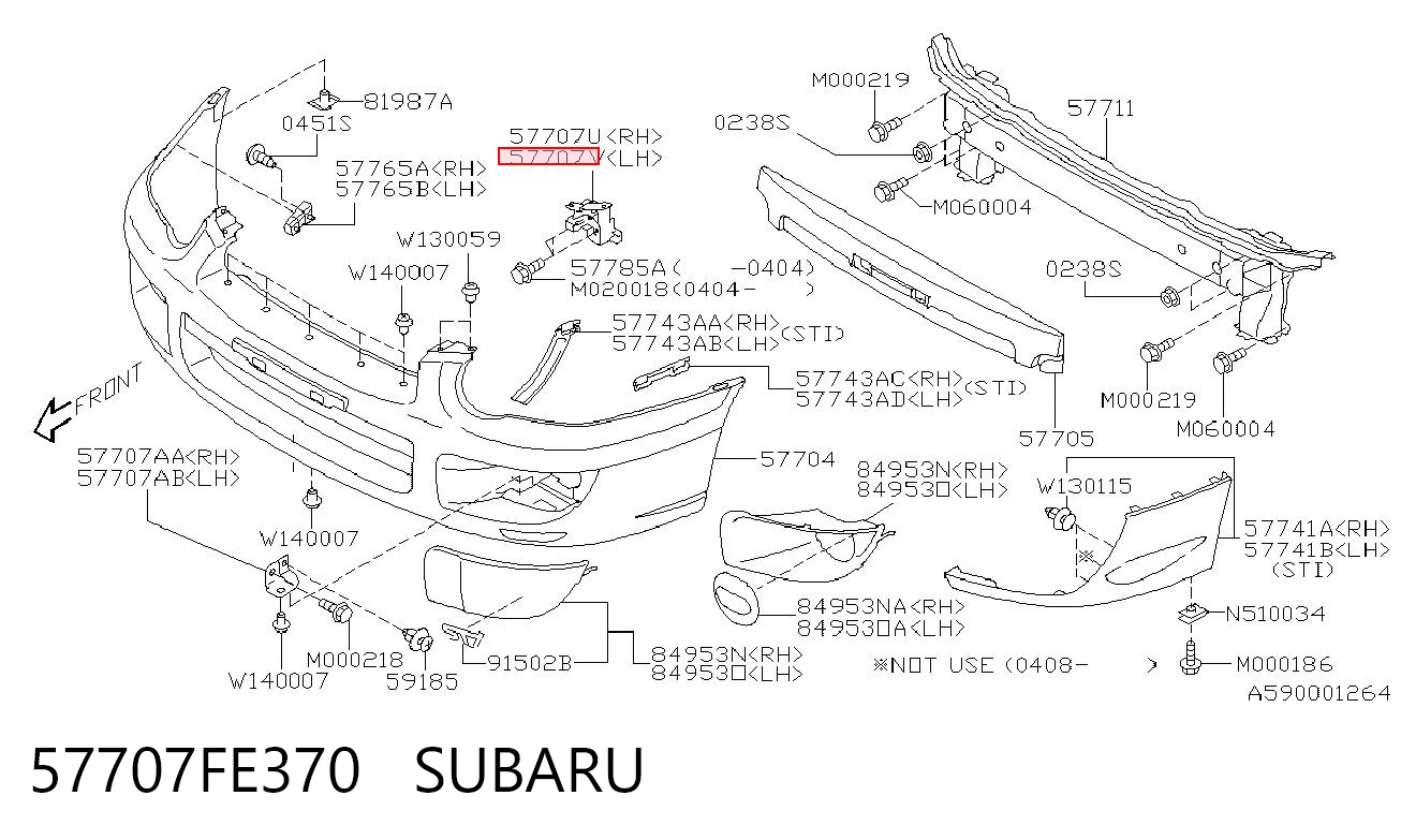 57707FE370 Subaru 