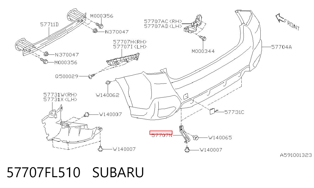 57707FL510 Subaru 