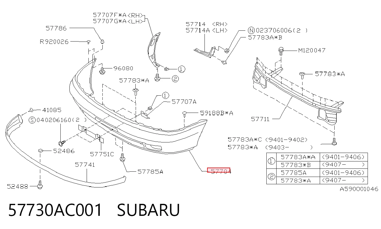 57730AC001 Subaru
