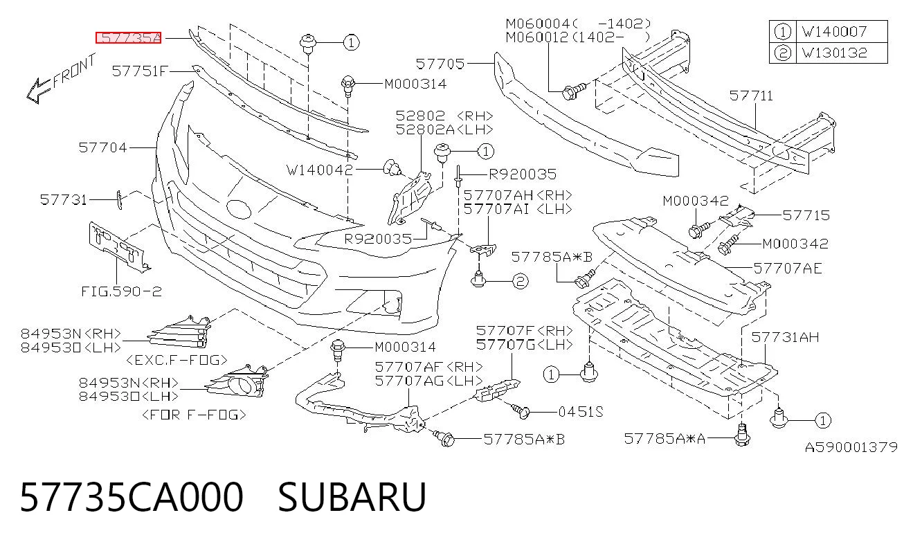 57735CA000 Subaru 