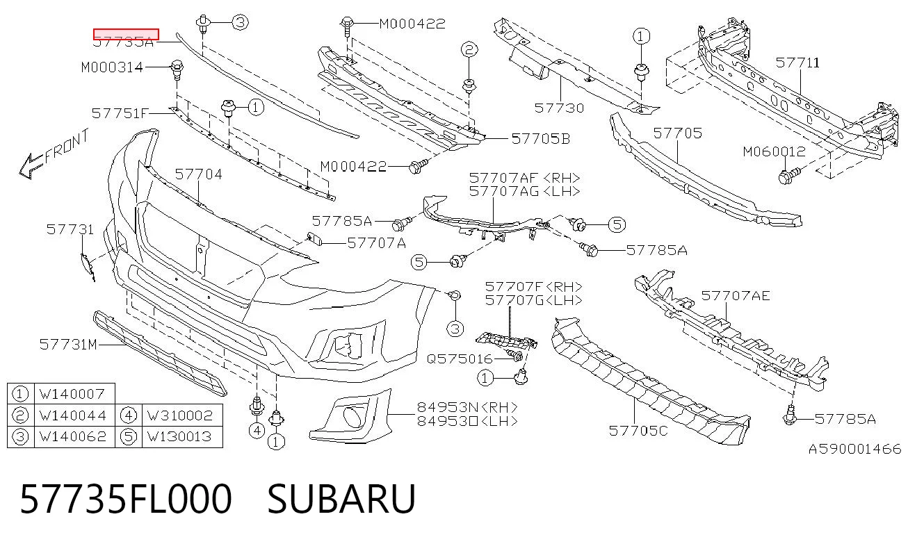 57735FL000 Subaru 