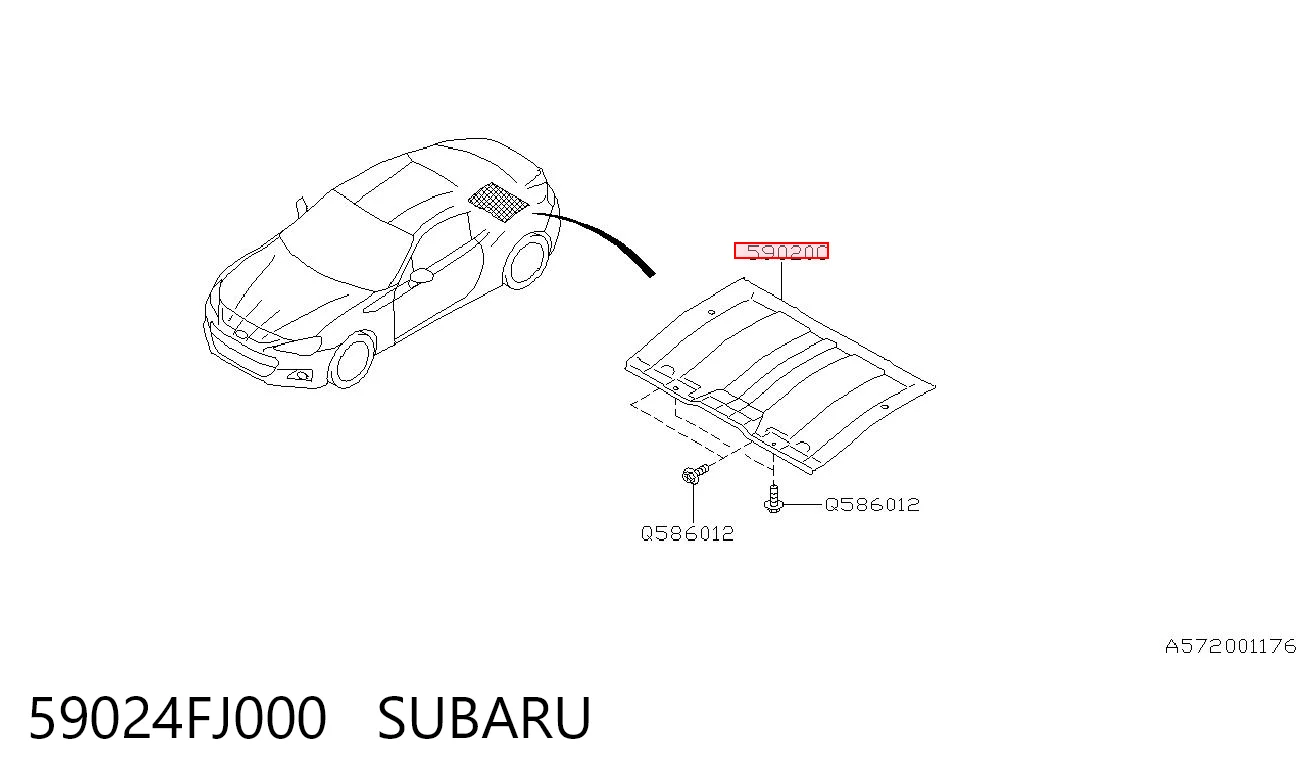 59024FJ000 Subaru 