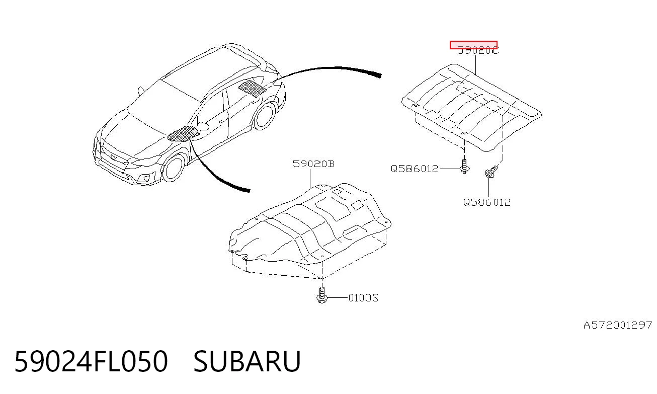 59024FL050 Subaru 