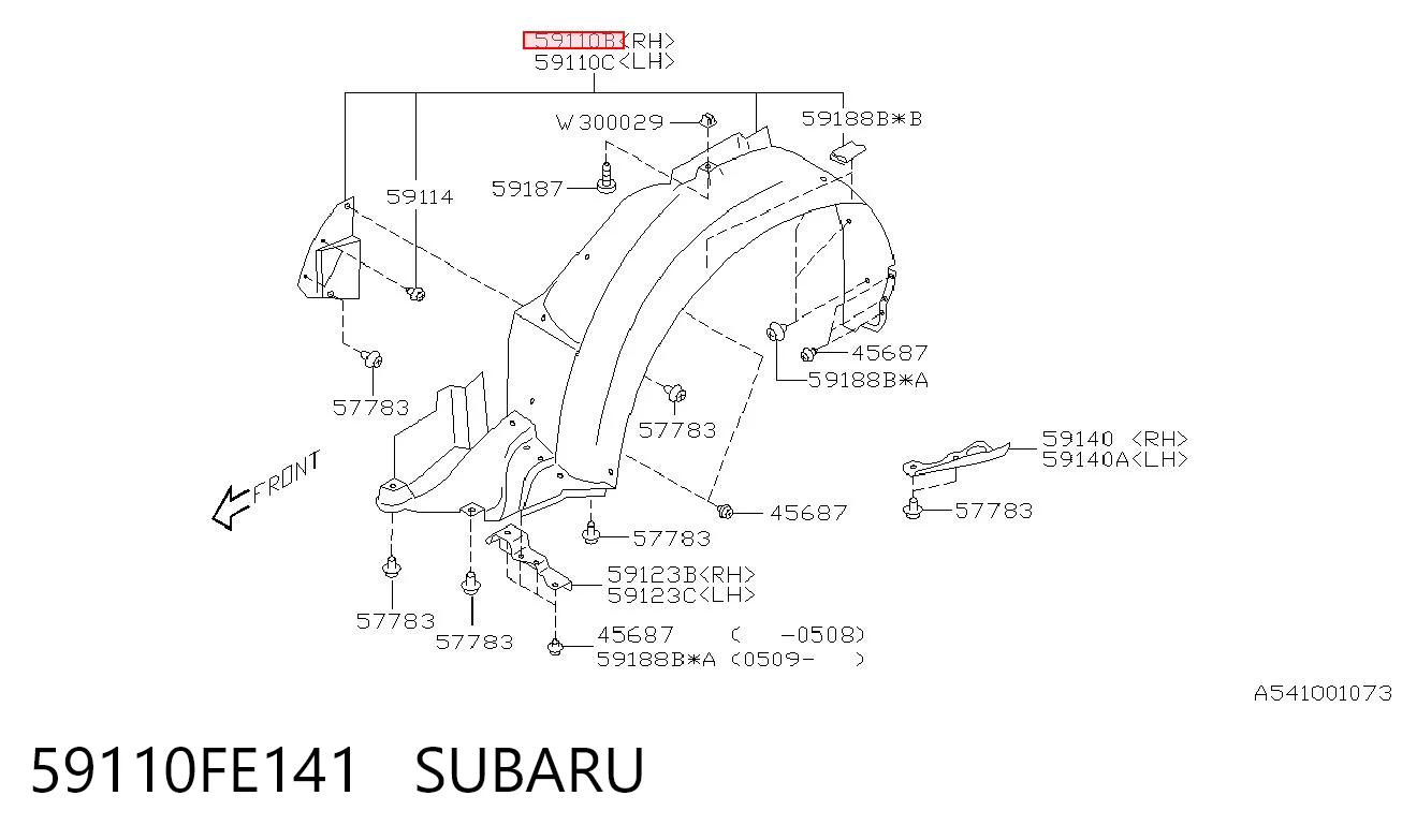 Подкрильнікі переднього крила, правий Polcar 7214FP1T ціна, від 17.09 USD
