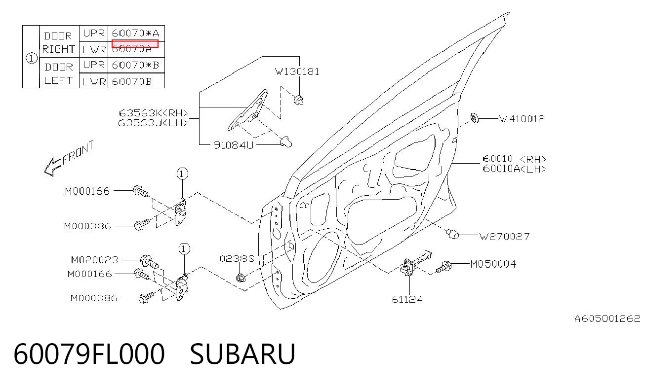 60079FL000 Subaru 
