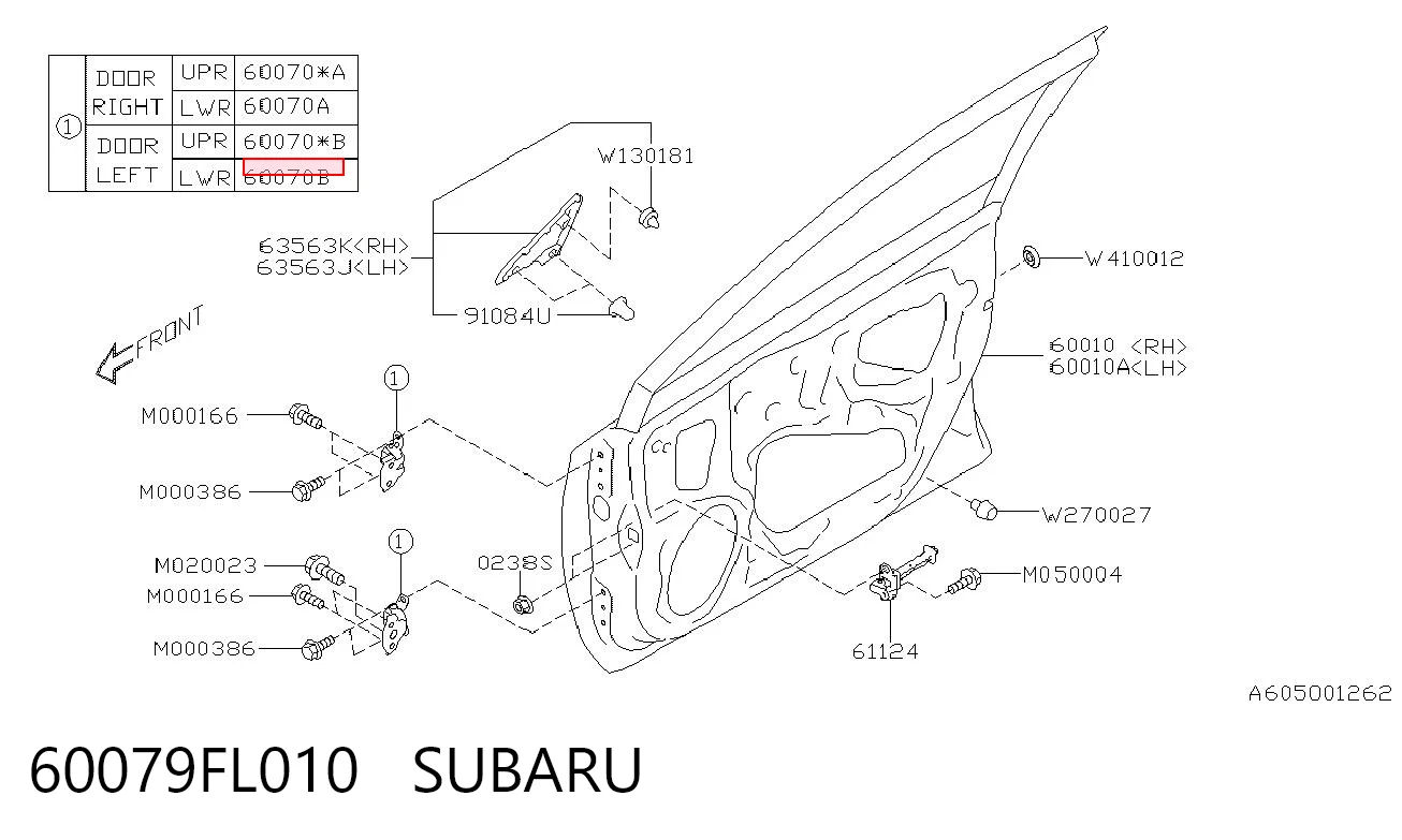 60079FL010 Subaru 