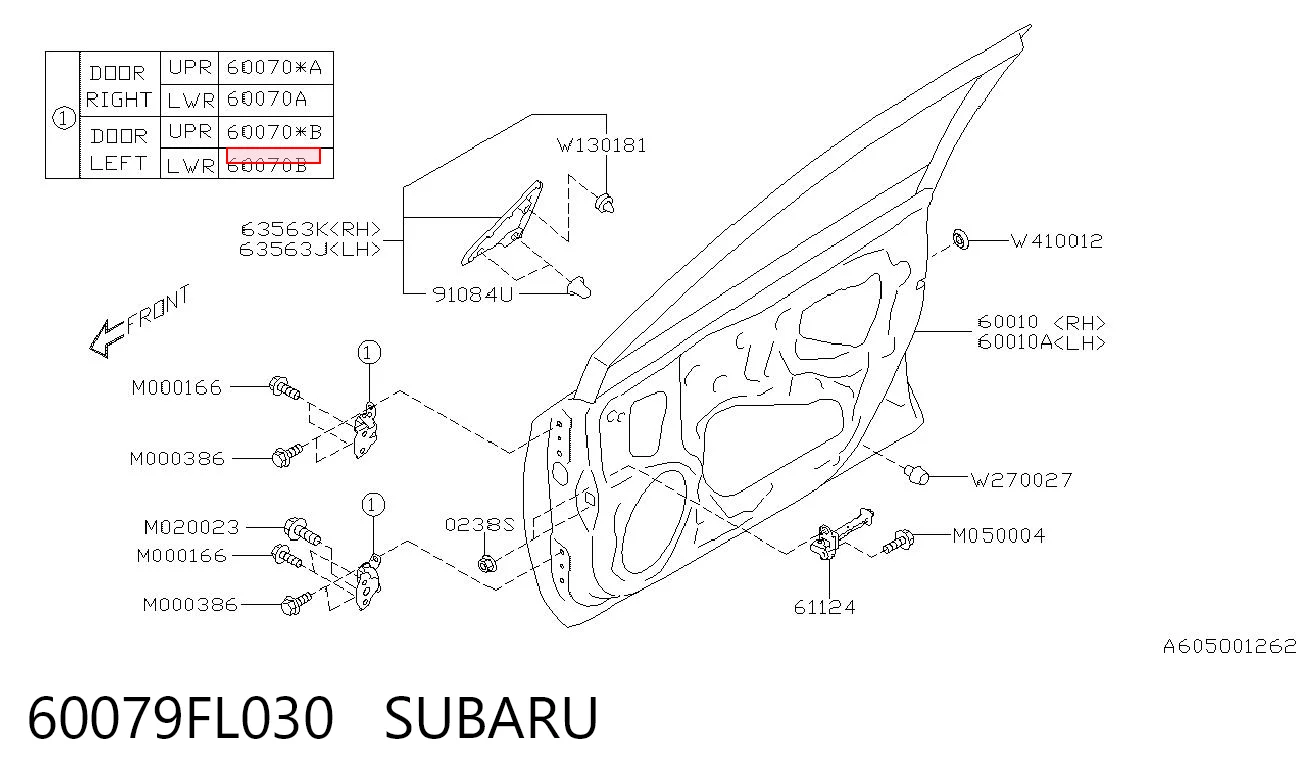 60079FL030 Subaru 