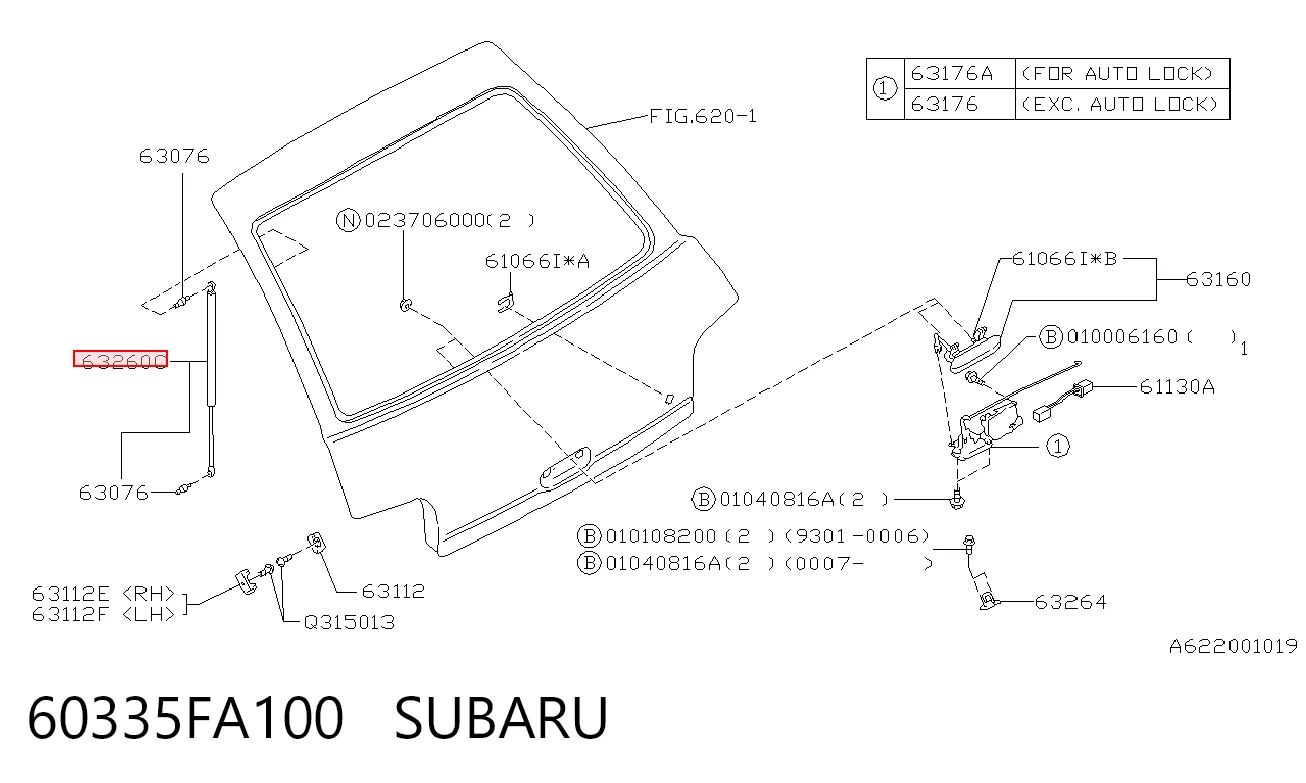 Купити 7212AB1 Polcar Амортизатор двері багажника