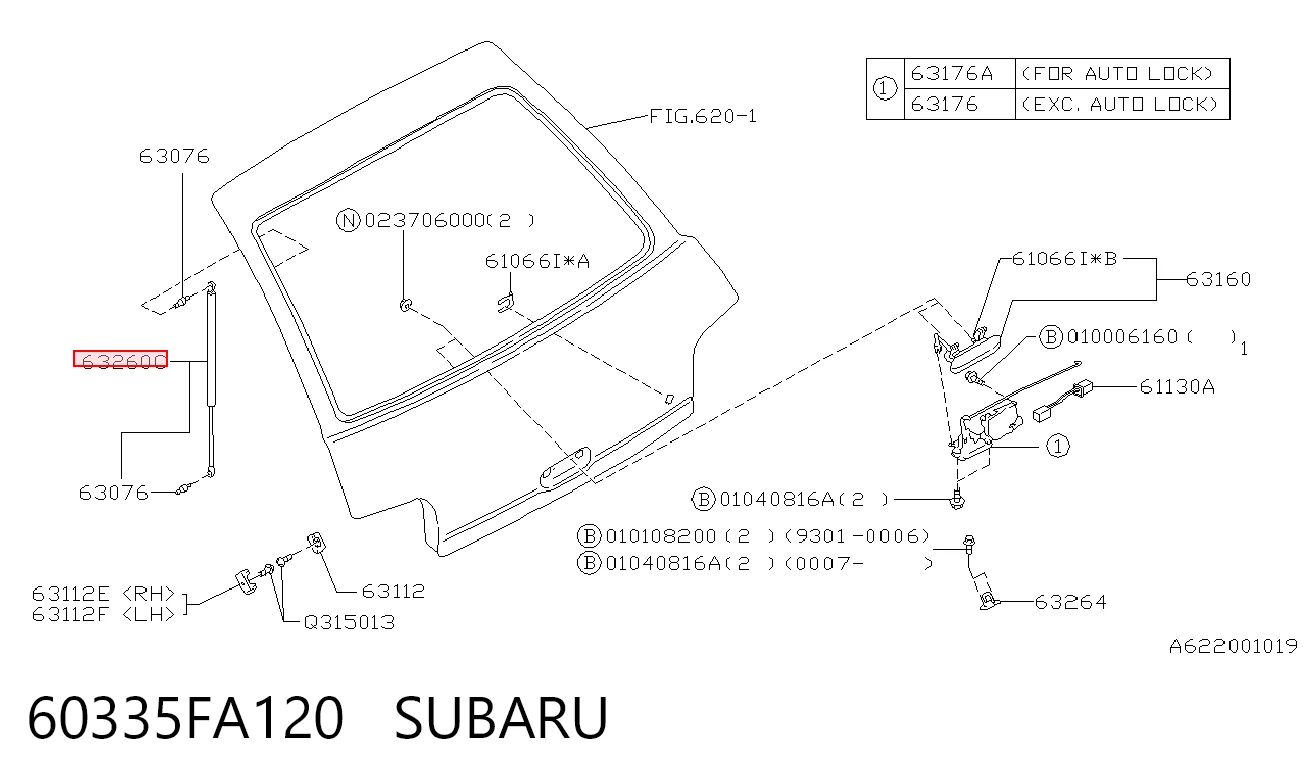 Амортизатор багажника 7212AB1 Polcar