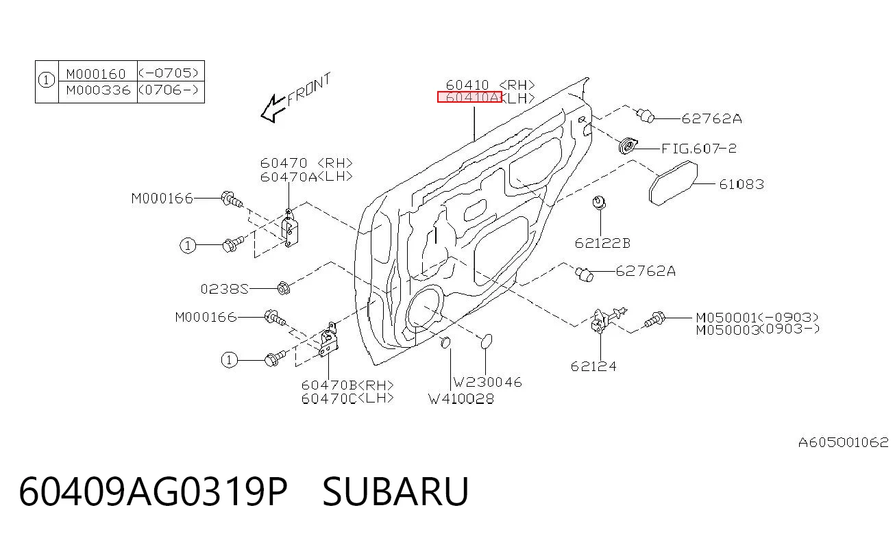 Двері пасажирськи задні ліві на Subaru Legacy IV B13