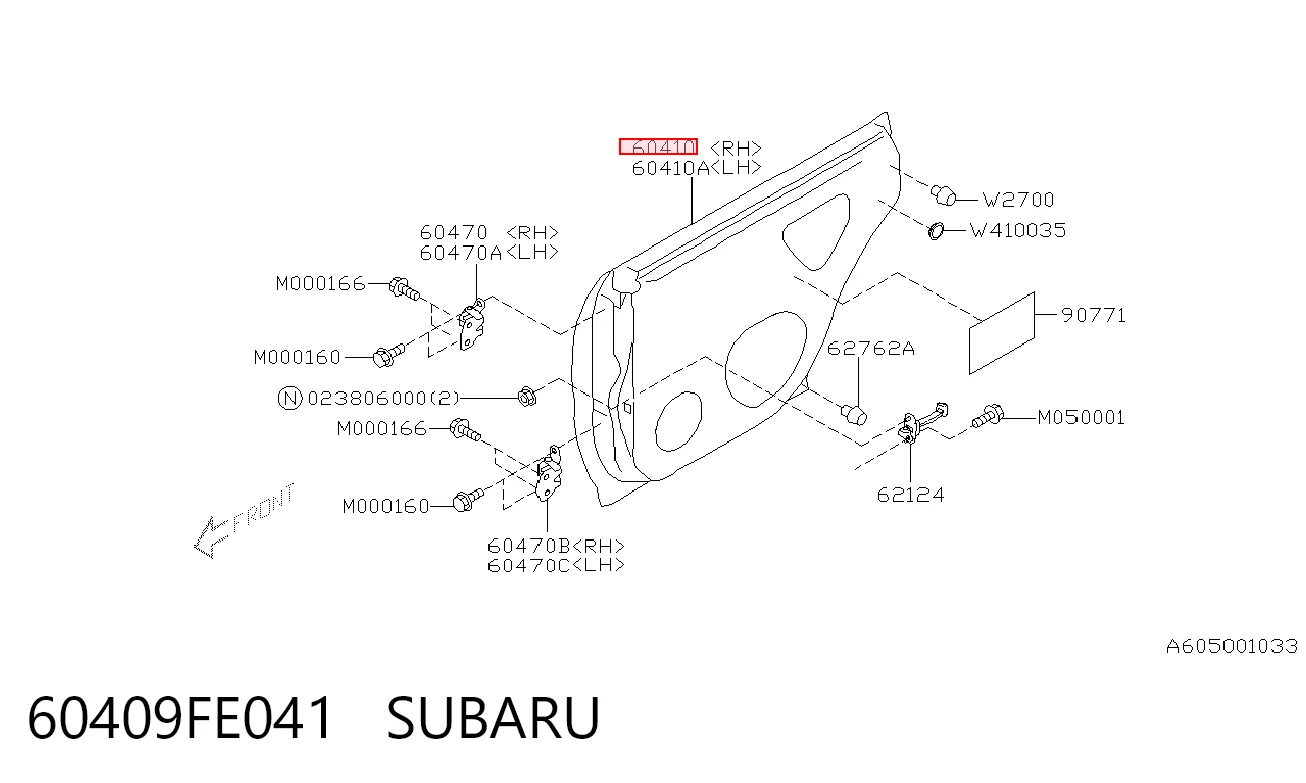 Двері пасажирські задні праві на Subaru Impreza II GD