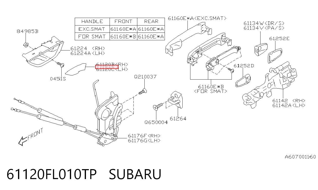 61120FL010TP Subaru 