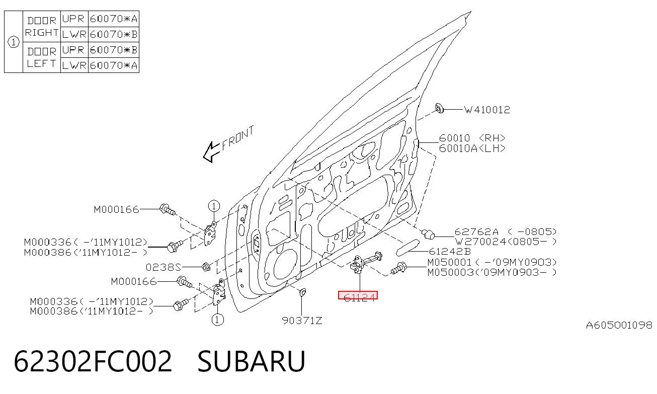 62302FC002 Subaru 