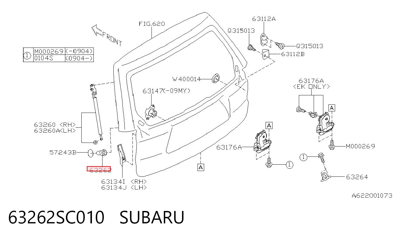 63262SC010 Subaru 