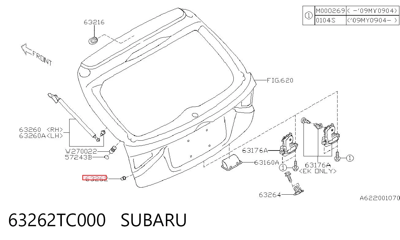 63262TC000 Subaru 
