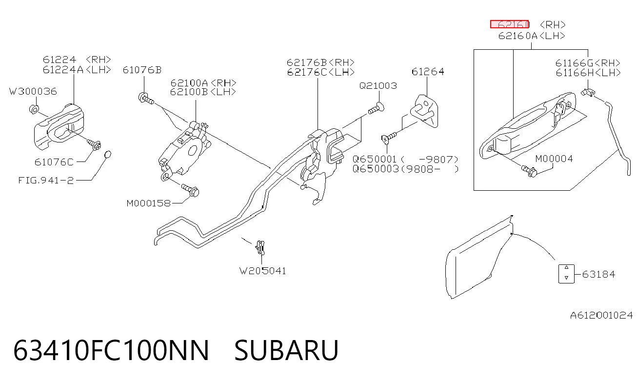 63410FC100NN Subaru 