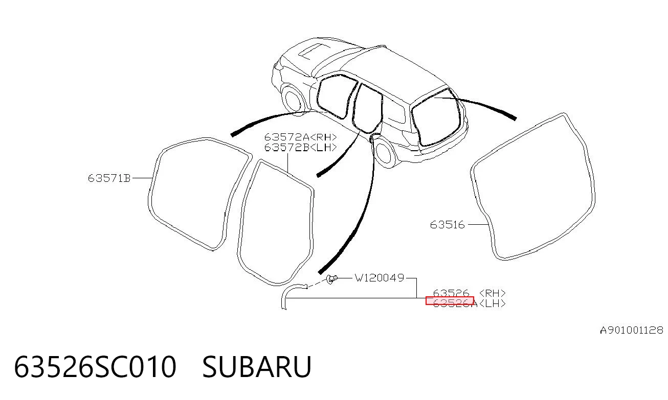 63526SC010 Subaru 
