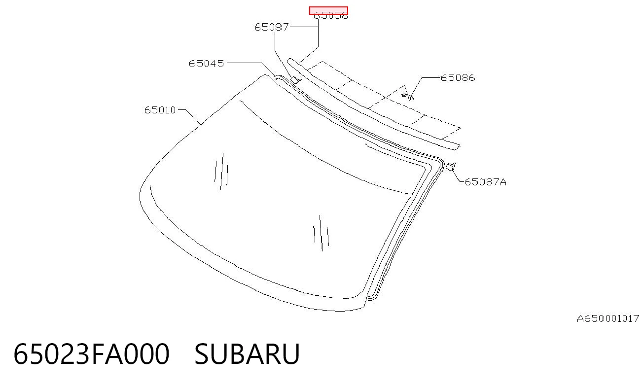 65023FA000 Subaru 
