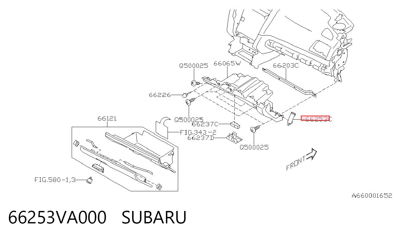66253VA000 Subaru 