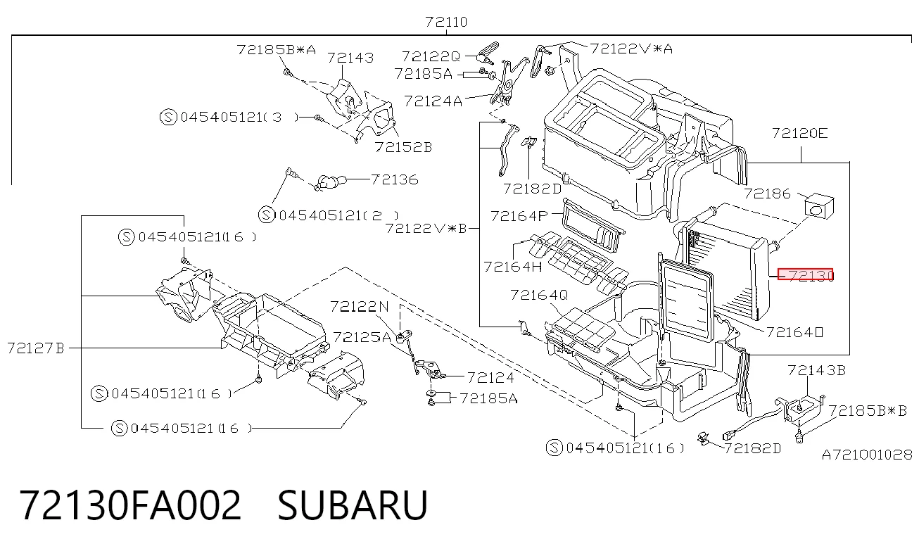 Купити Радіатор пічки Subaru Legacy II BD, BG