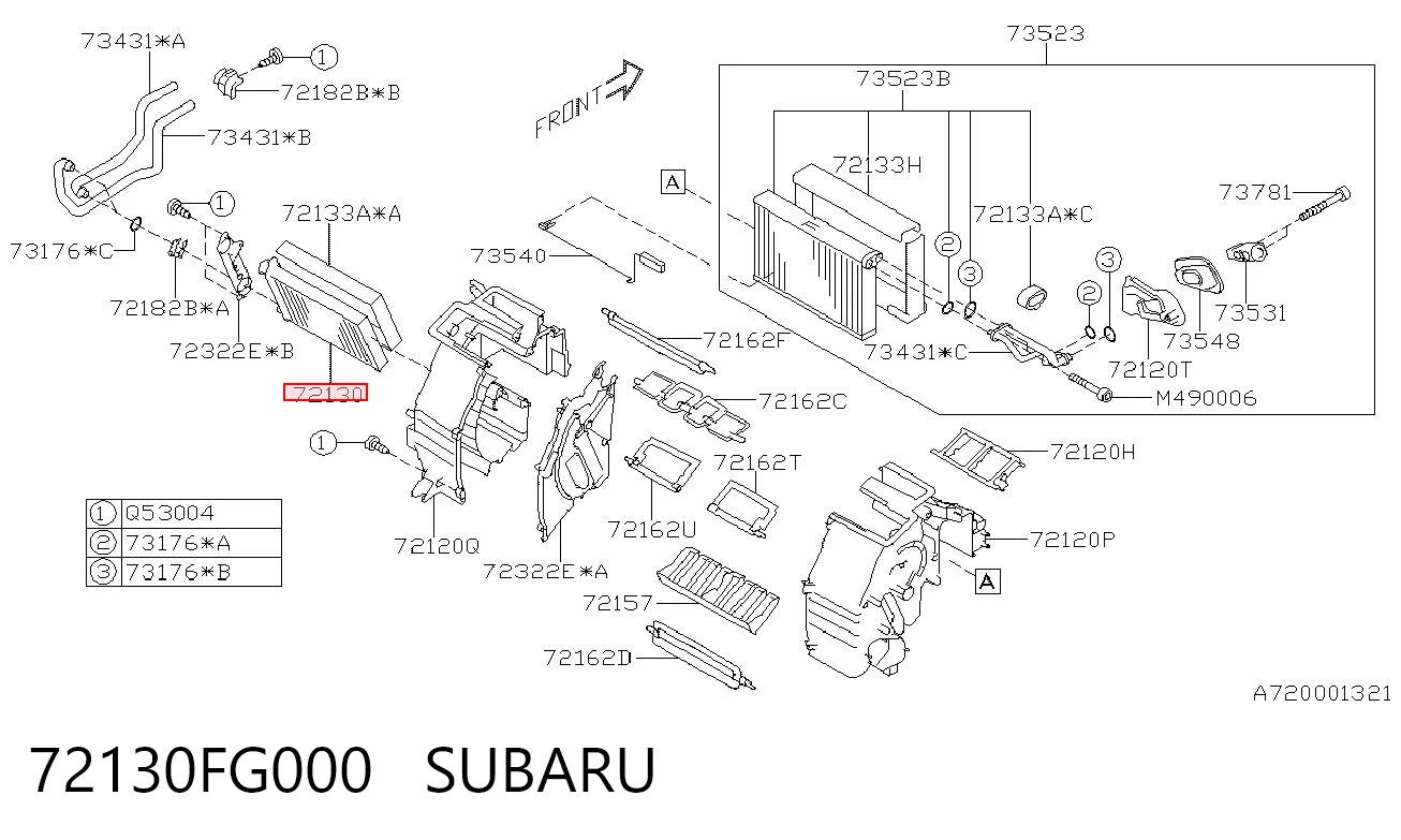  Радіатор пічки Subaru Forester 4