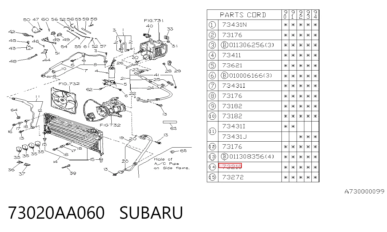 Конденсатор кондиціонера Subaru Legacy I седан (BC) (1989 - 1994) ціна, від 402.21 USD