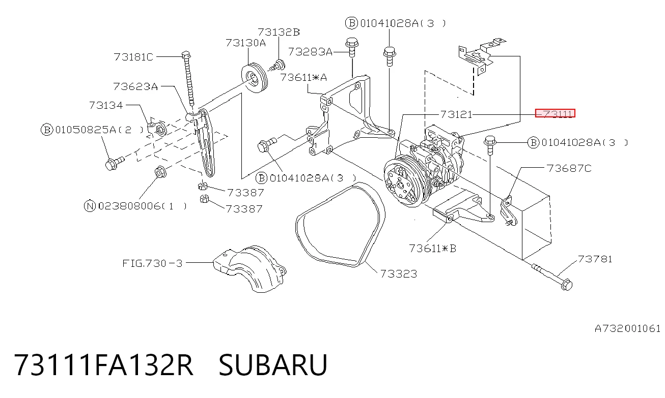 Купити Компресор кондиціонера Subaru Impreza I GC