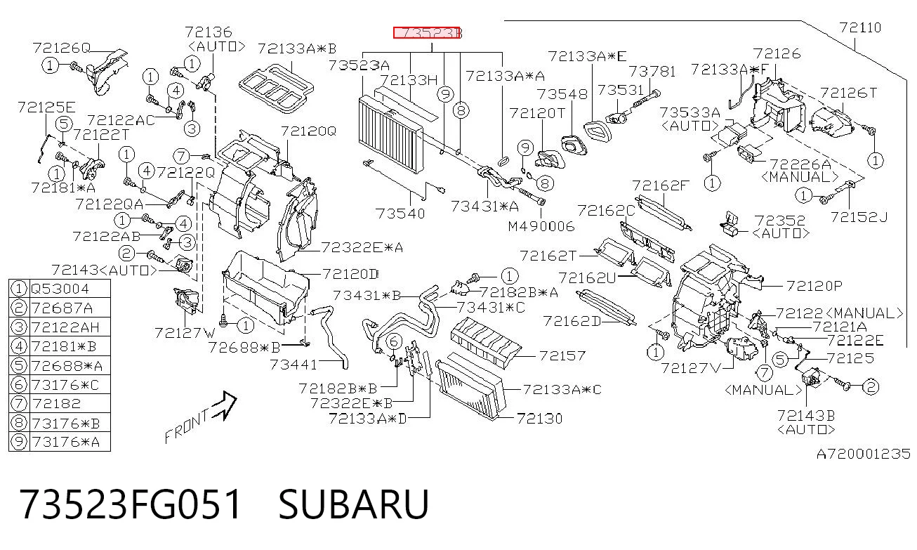 Випаровувач кондиціонера Polcar 7241P82 ціна, від 50.67 USD