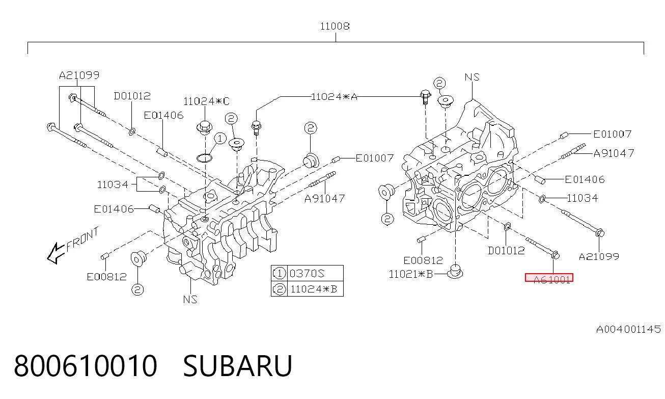 800610010 Subaru 