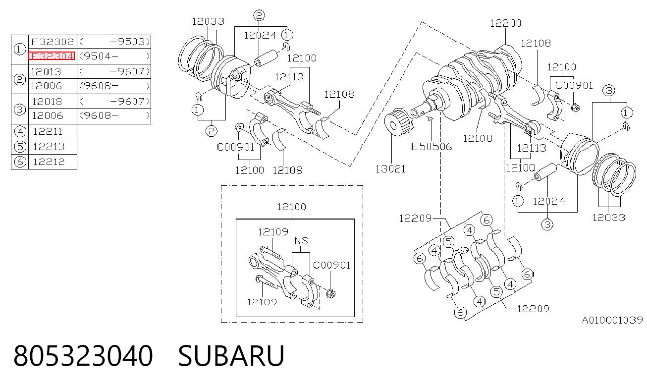 805323040 Subaru 