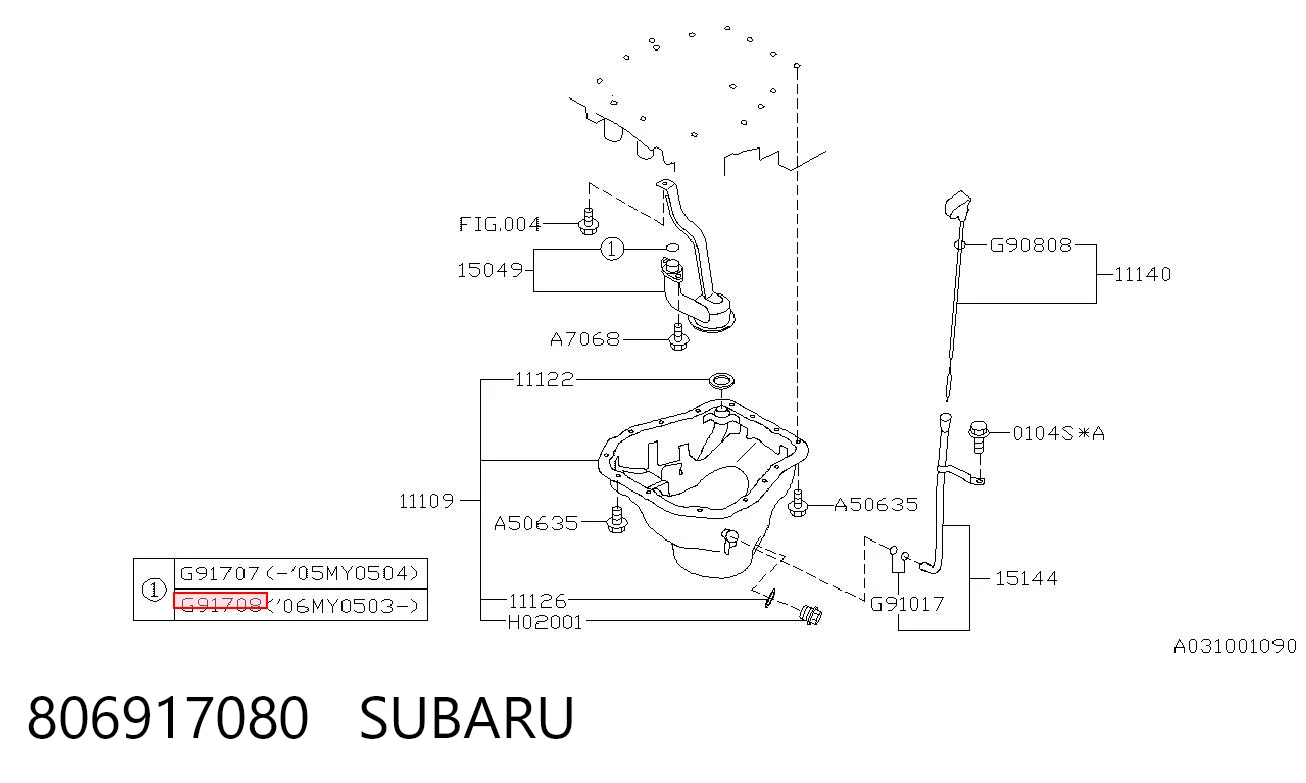806917080 Subaru 