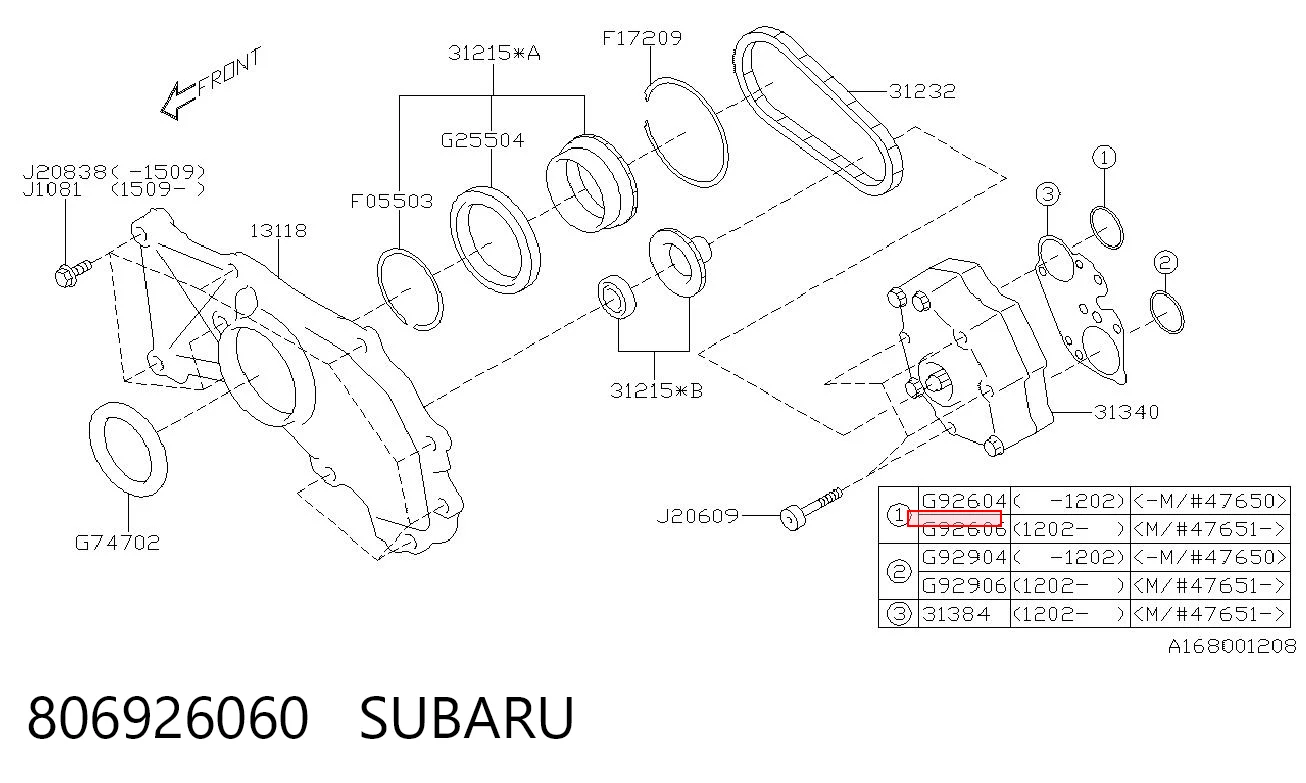 806926060 Subaru 