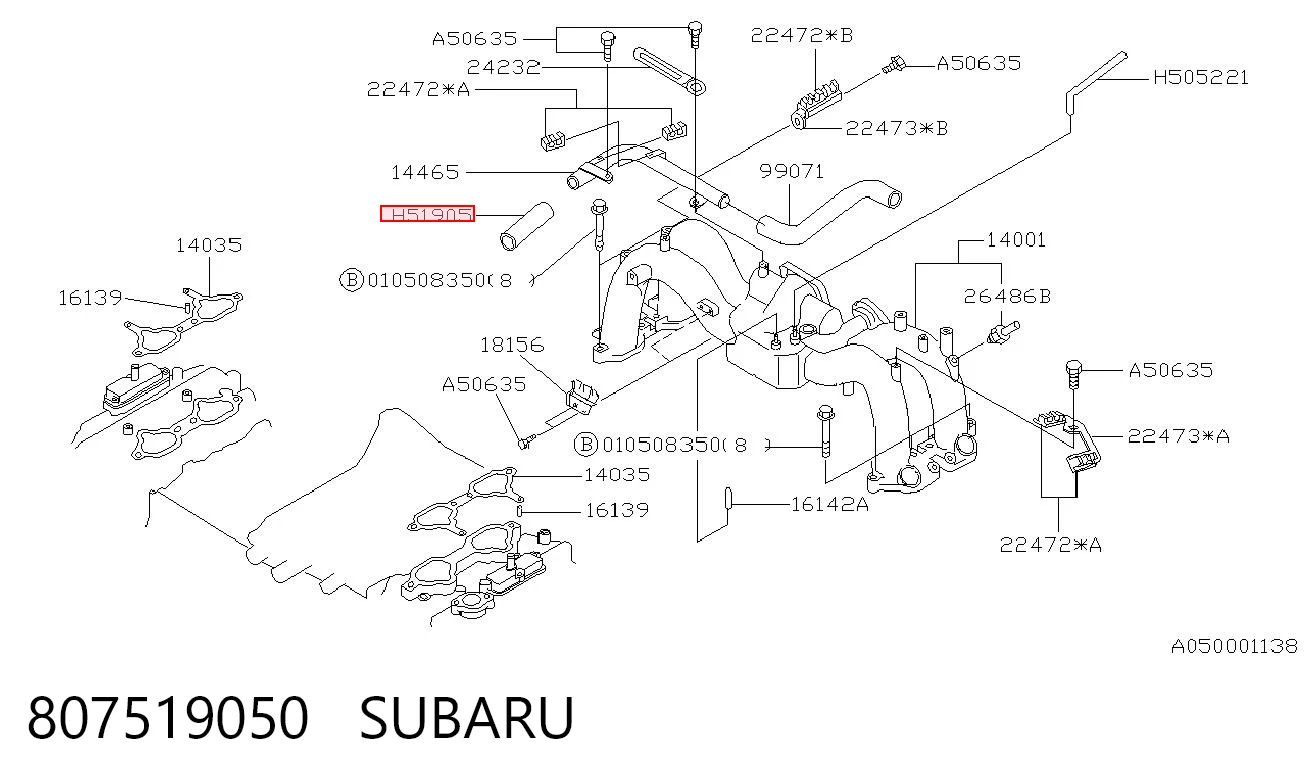 807519050 Subaru 