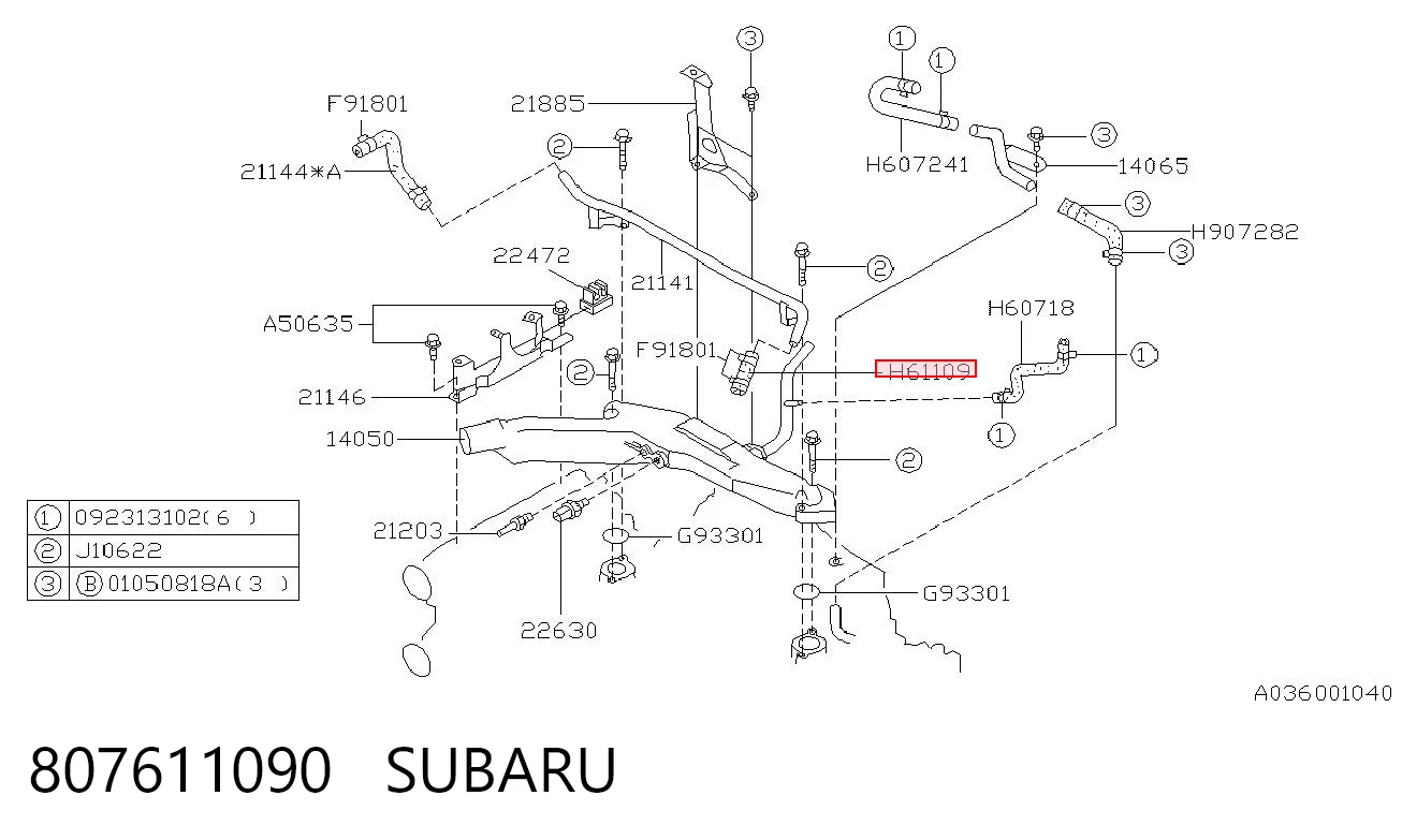 807611090 Subaru 