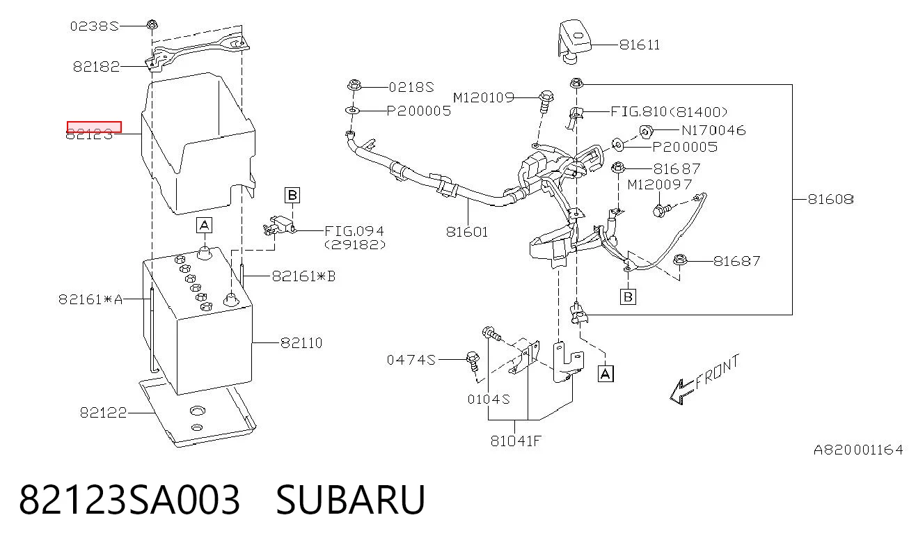82123SA003 Subaru 
