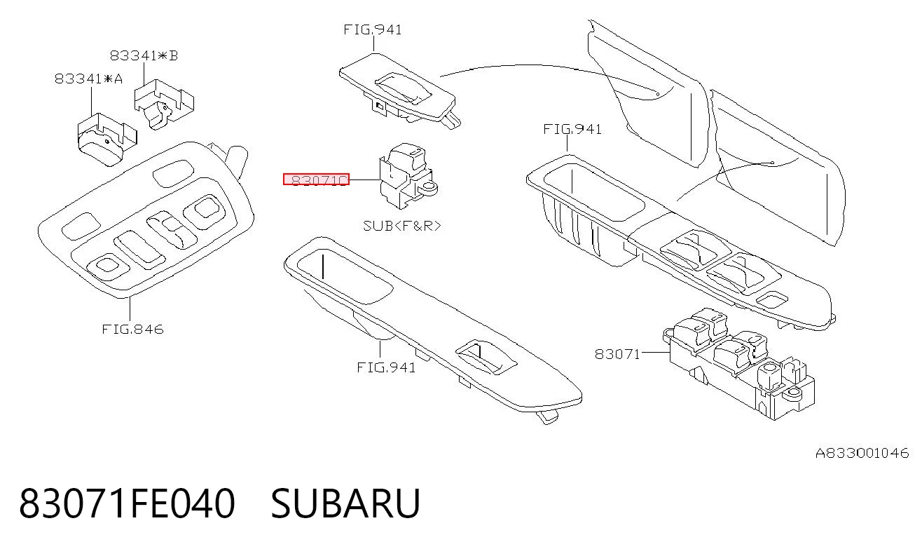 83071FE040 Subaru 