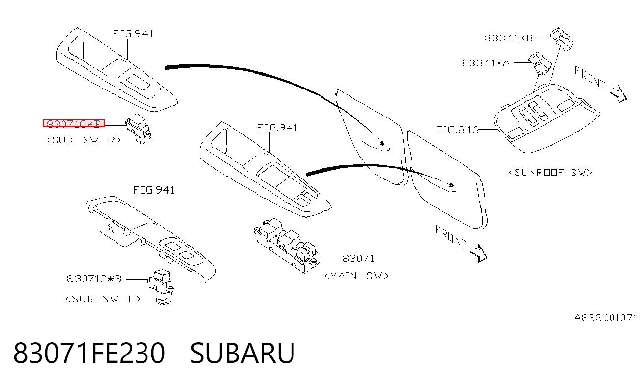 83071FE230 Subaru 
