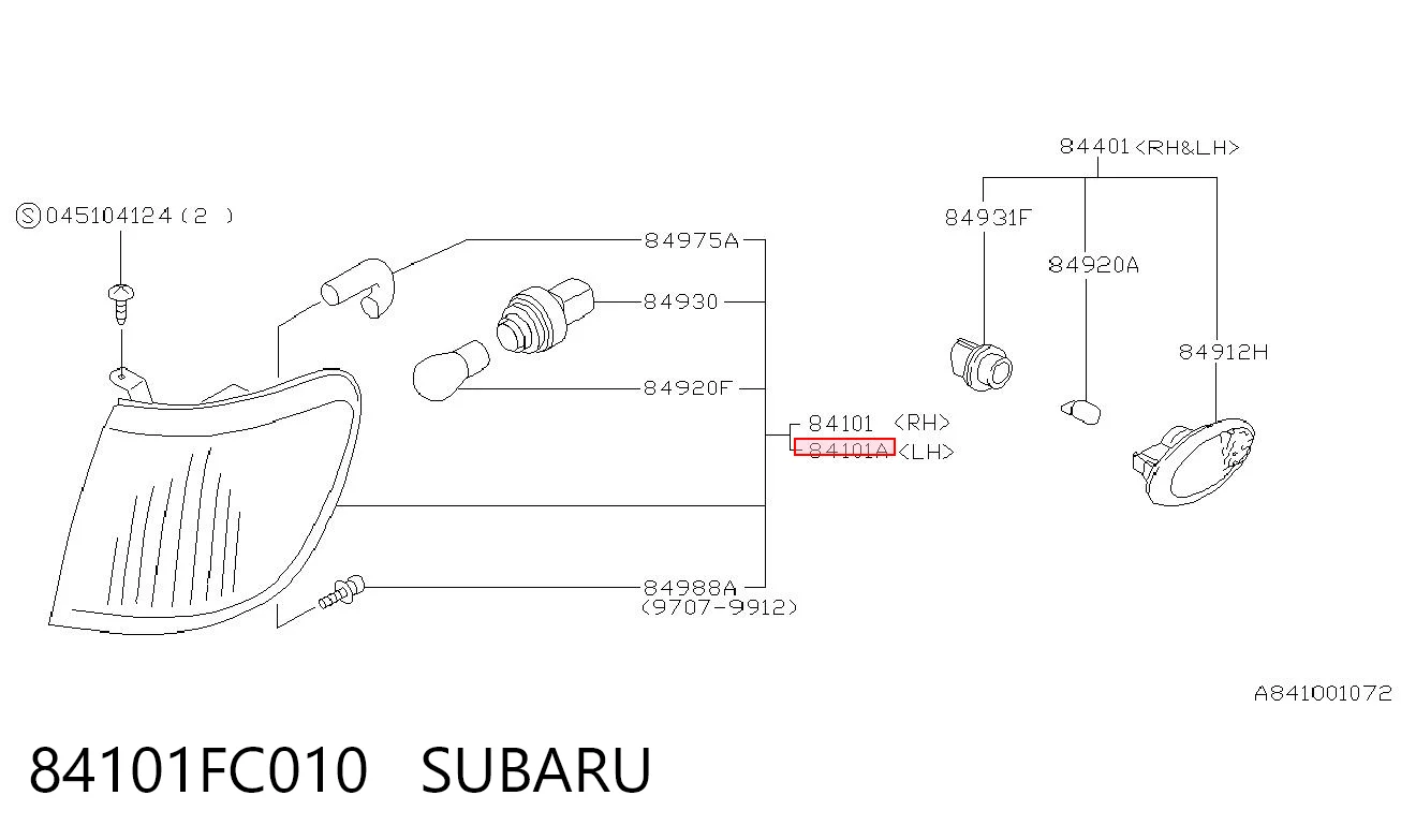 84101FC010 Subaru