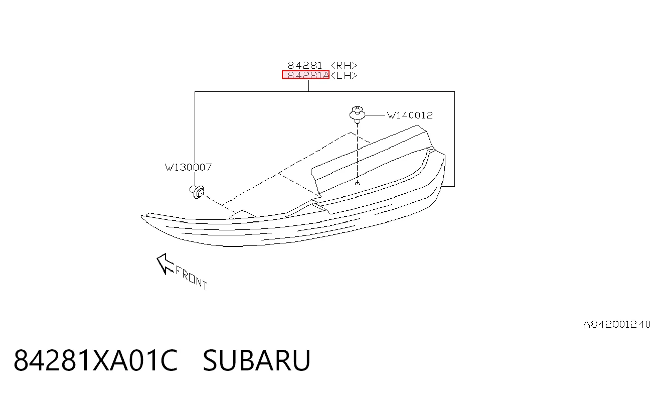 84281XA01C Subaru