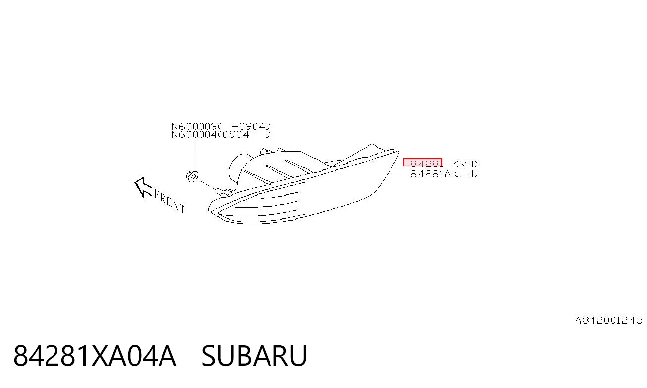 84281XA04A Subaru
