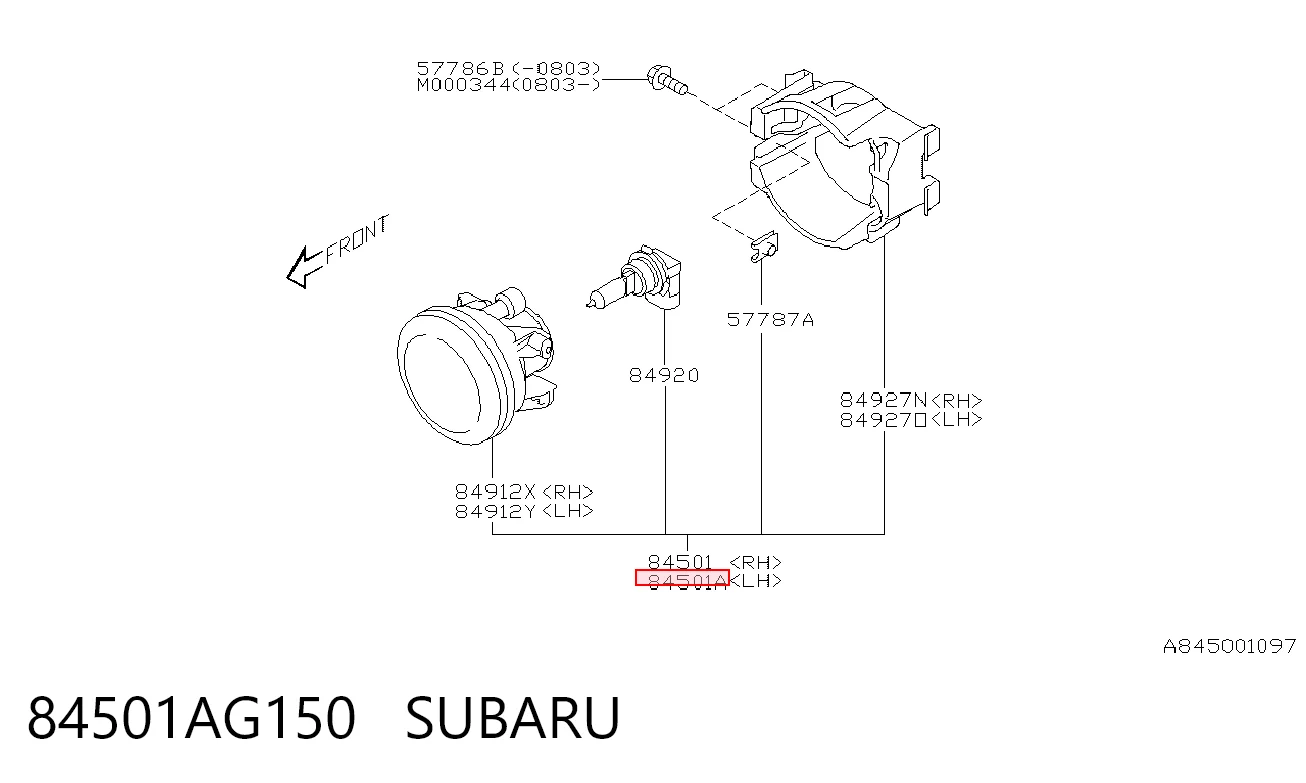 Фара, ліва на Subaru Outback IV B14, BR