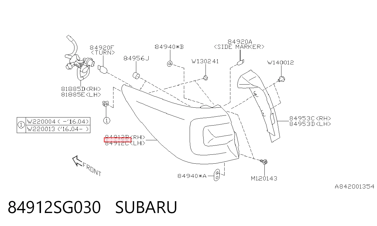 Ліхтар задній лівий TYC FP6728F1T