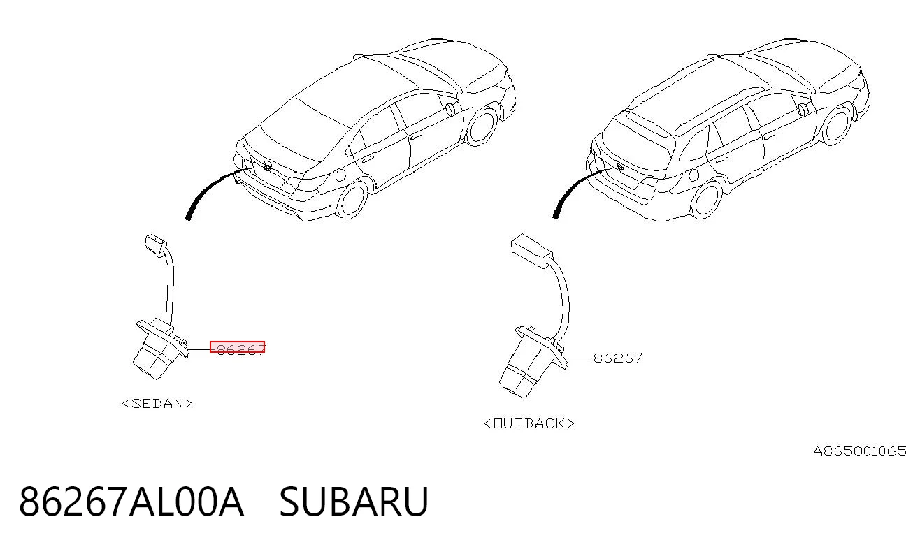 86267AL00A Subaru 