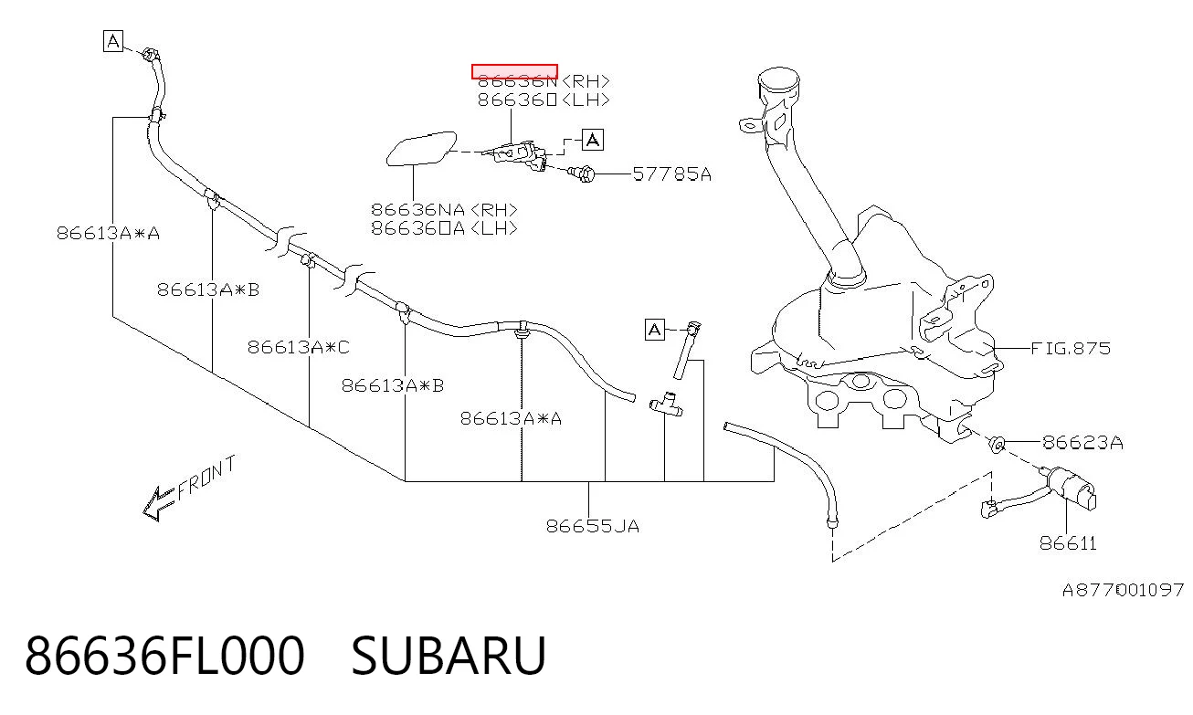 86636FL000 Subaru 