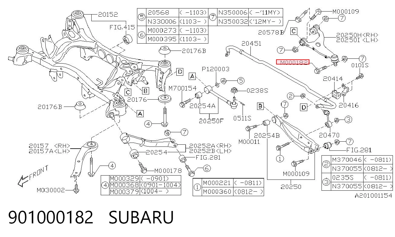 901000182 Subaru 
