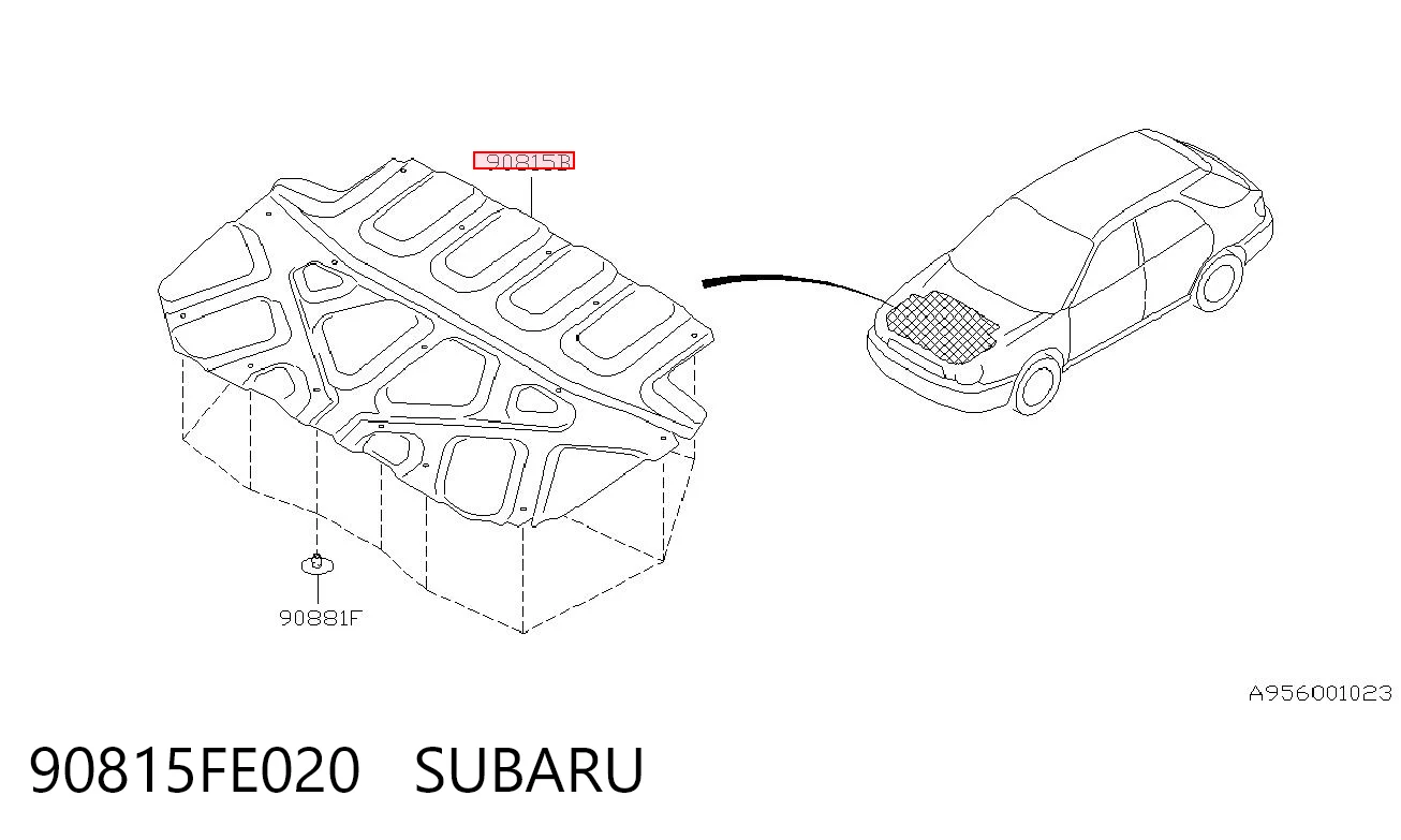 Шумоізоляція капота Subaru Impreza 2 GD