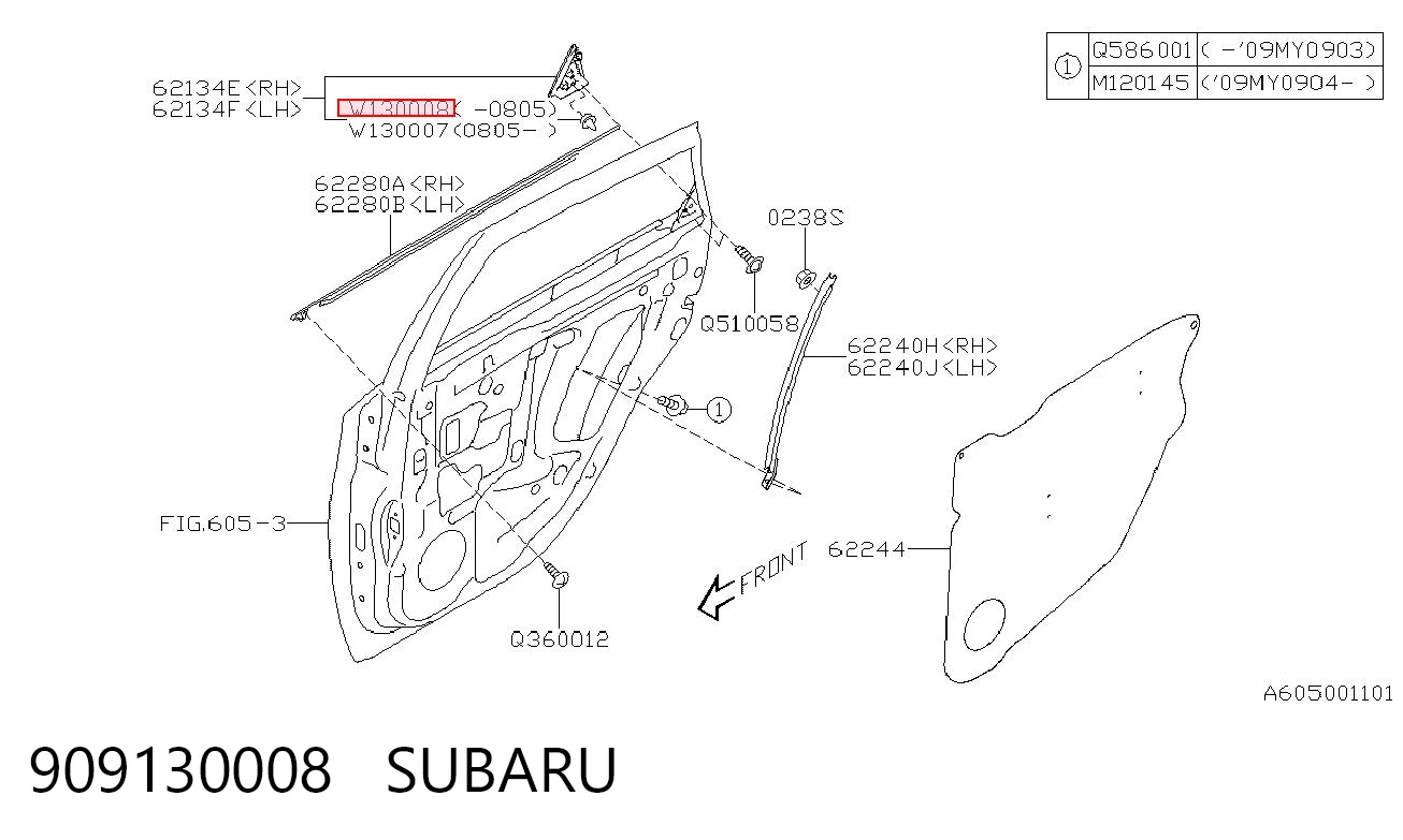 909130008 Subaru 
