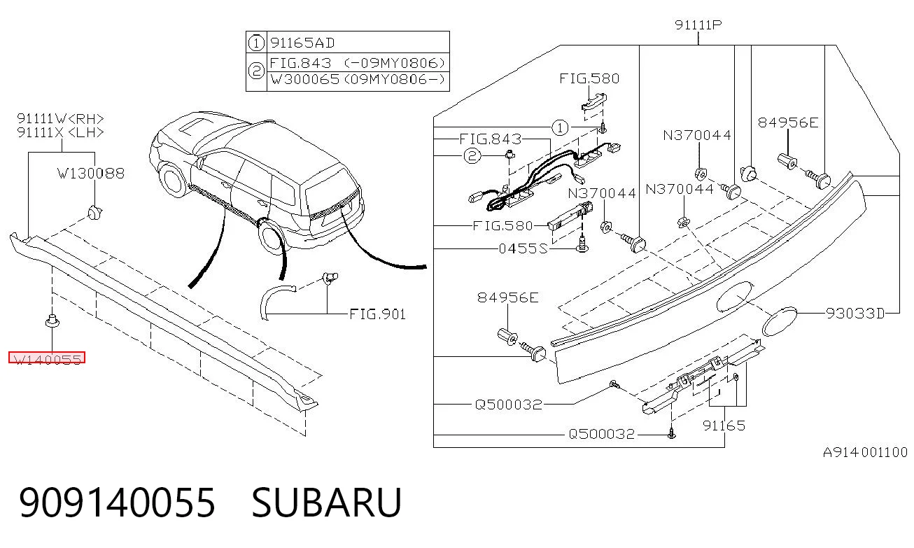 909140055 Subaru 