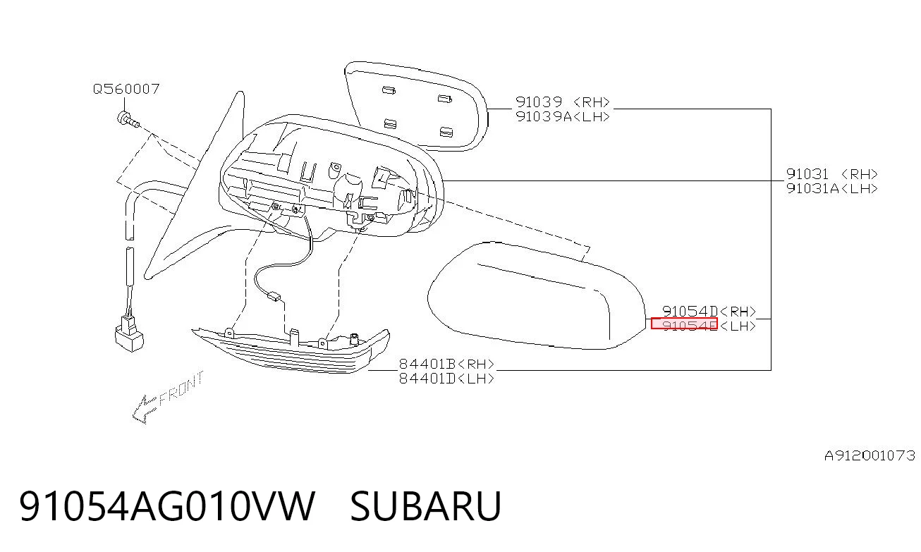 91054AG010VW Subaru 
